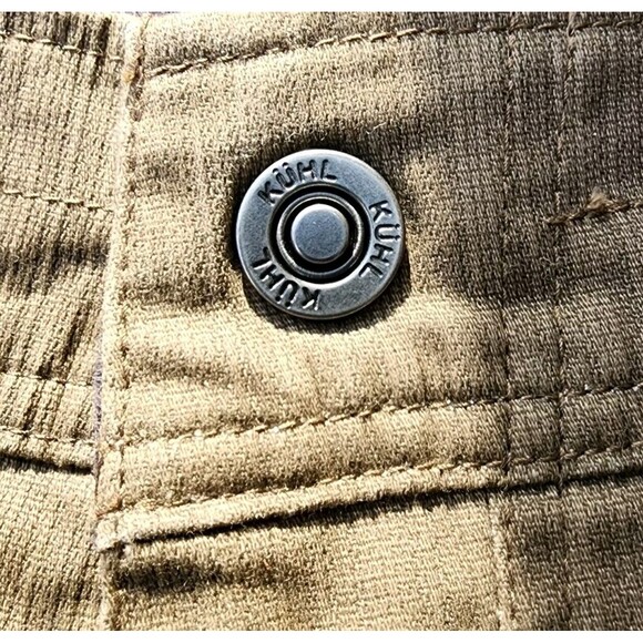 Kuhl Mens Pants Patina Dye Outdoor Tan Casual work Pin striped 38x32” - Picture 8 of 16